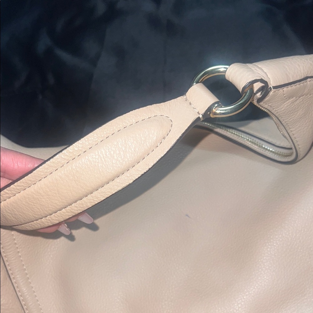 Michael Kors Cream Leather Hobo Bag - Picture 8 of 8